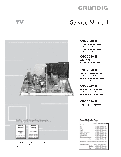 Grundig CUC-2030N & 2050N & 2058N & 2059N & 2080N  Grundig CUC CUC-2030N & 2050N & 2058N & 2059N CUC-2030N & 2050N & 2058N & 2059N & 2080N.PDF