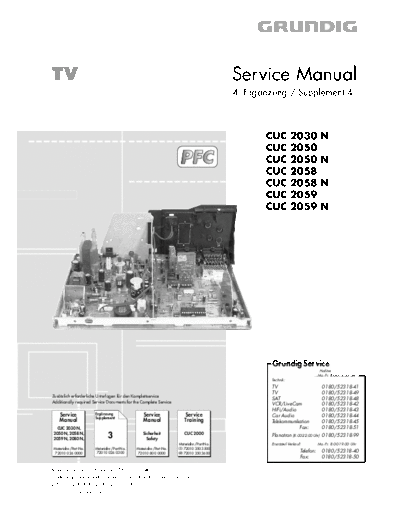 Grundig CUC-2030N & 2050N & 2058N & 2059N  Grundig CUC CUC-2030N & 2050N & 2058N & 2059N CUC-2030N & 2050N & 2058N & 2059N.PDF