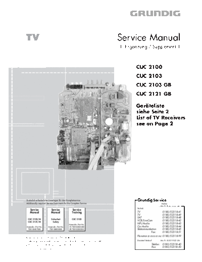 Grundig CUC-2100 & 2103 & 2103GB & 2121GB  Grundig CUC CUC-2100 & 2103 & 2103GB & 2121GB CUC-2100 & 2103 & 2103GB & 2121GB.PDF