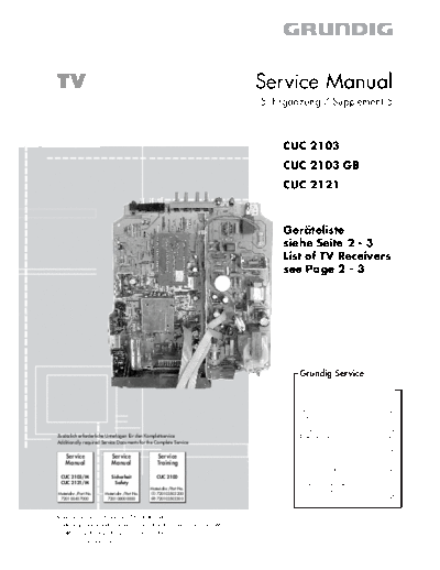 Grundig CUC-2103 & 2103GB & 2121  Grundig CUC CUC-2103 & 2103GB & 2121 CUC-2103 & 2103GB & 2121.PDF