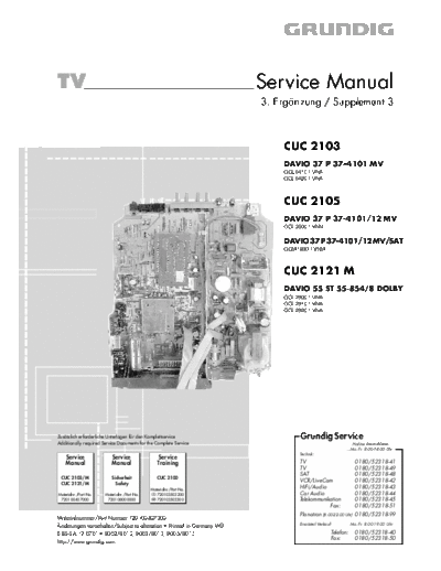 Grundig CUC-2103 & 2105 & 2121M  Grundig CUC CUC-2103 & 2105 & 2121M CUC-2103 & 2105 & 2121M.PDF