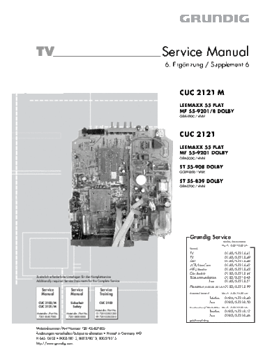 Grundig CUC-2121M &  2121  Grundig CUC CUC-2121M & 2121 CUC-2121M &  2121.PDF