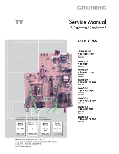 Grundig Chassis 12.5aa  Grundig Chassis Chassis-12.5 Chassis 12.5aa.PDF