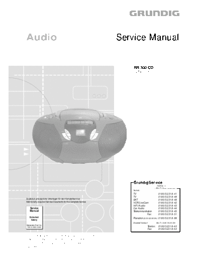 Grundig RR-300CD  Grundig RR RR-300CD RR-300CD.PDF