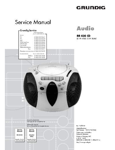 Grundig RR-430CD  Grundig RR RR-430CD RR-430CD.PDF