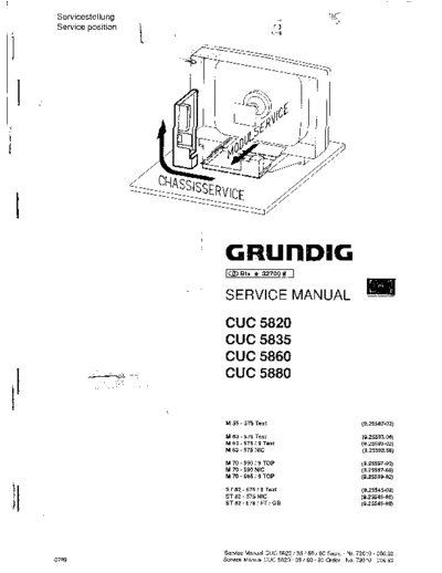 Grundig CUC-5820 & 5835 & 5860 & 5880  Grundig CUC CUC-5820 & 5835 & 5860 & 5880 CUC-5820 & 5835 & 5860 & 5880.pdf
