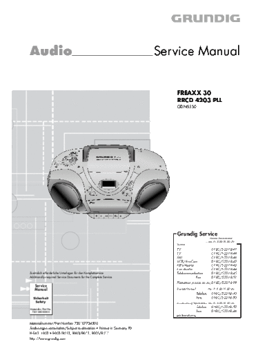 Grundig RRCD-4203PLL  Grundig RRCD RRCD-4203PLL RRCD-4203PLL.pdf