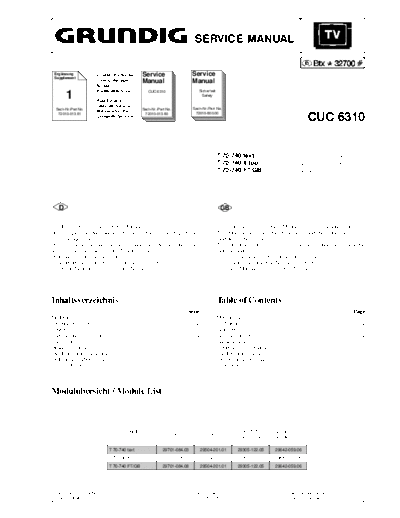 Grundig CUC-6310  Grundig CUC CUC-6310 CUC-6310.PDF