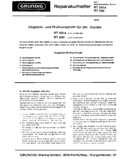 Grundig RT-100A & 200  Grundig RT RT-100A & 200 RT-100A & 200.pdf