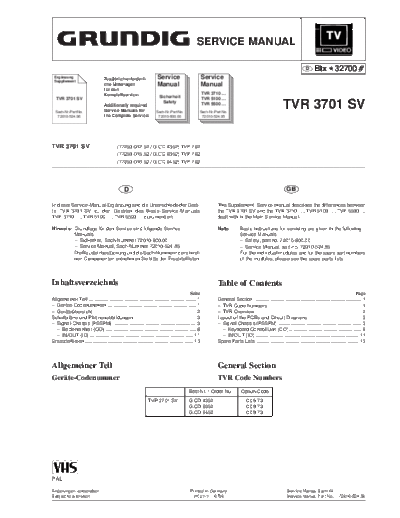 Grundig TVR-3701SV  Grundig TVR TVR-3701SV TVR-3701SV.PDF