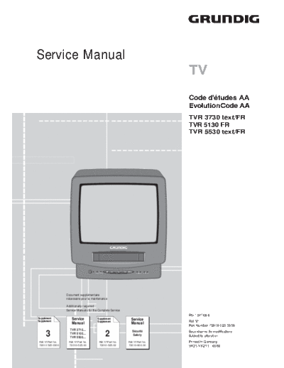 Grundig TVR-3730 & 5130 & 5530 Ver 2  Grundig TVR TVR-3730 & 5130 & 5530 TVR-3730 & 5130 & 5530 Ver 2.PDF