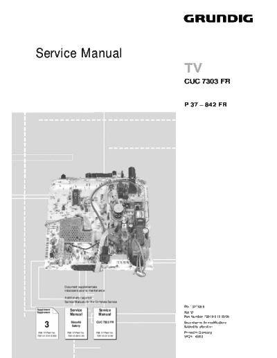 Grundig CUC-7303FR Ver 3  Grundig CUC CUC-7303FR CUC-7303FR Ver 3.PDF