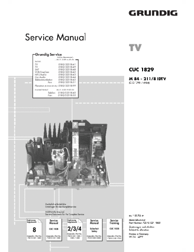 Grundig CUC-1829  Grundig CUC CUC-1829 CUC-1829.PDF