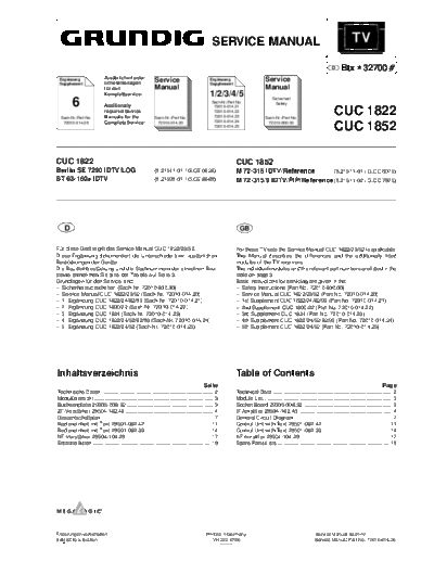 Grundig CUC-1822 & 1852  Grundig CUC CUC-1822 & 1824 & 1852 & 1882 & 1893 CUC-1822 & 1852.PDF