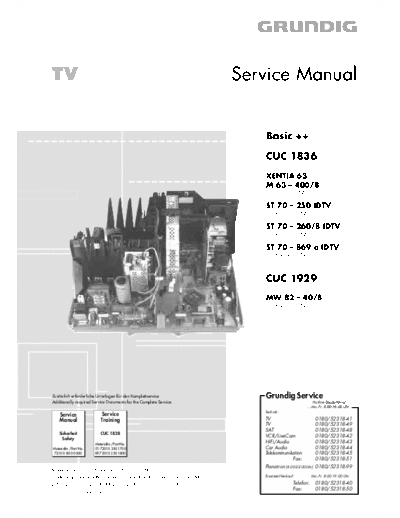 Grundig CUC-1836 & 1929 Ver 4  Grundig CUC CUC-1836 & 1929 CUC-1836 & 1929 Ver 4.PDF