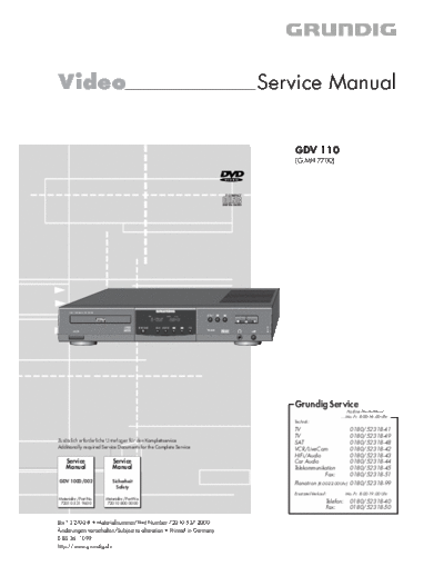 Grundig GDV-110  Grundig GDV GDV-110 GDV-110.PDF