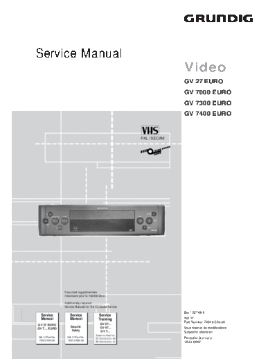 Grundig GV-27 & 7000 & 7300 & 7400  Grundig GV GV-27 & 7000 & 7300 & 7400 GV-27 & 7000 & 7300 & 7400.pdf