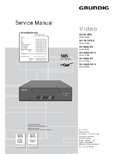 Grundig GV-29 & 9000 & 9300  Grundig GV GV-29 & 9000 & 9300 GV-29 & 9000 & 9300.PDF