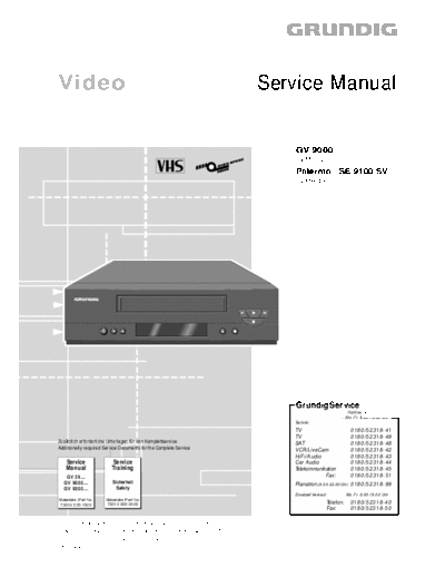 Grundig GV-9000 & 9100SV  Grundig GV GV-9000 & 9100SV GV-9000 & 9100SV.PDF