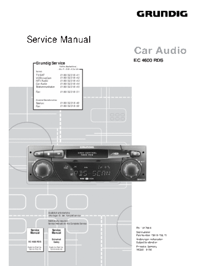 Grundig EC-4600RDS  Grundig EC EC-4600RDS EC-4600RDS.PDF