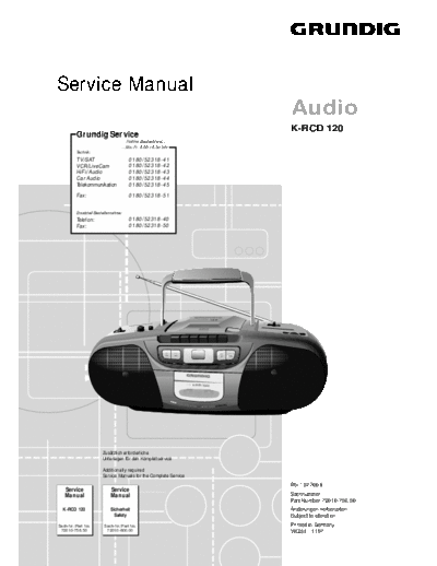 Grundig K-RCD-120  Grundig K-RCD K-RCD-120 K-RCD-120.pdf