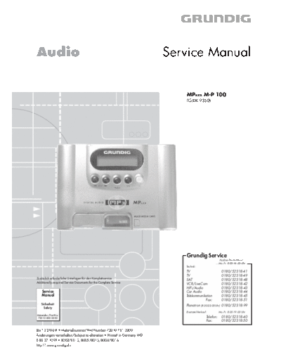 Grundig M-P-100  Grundig M-P M-P-100 M-P-100.PDF