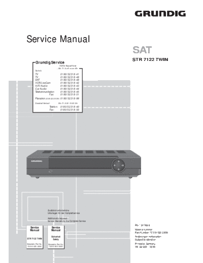 Grundig STR-7122 TWIN  Grundig STR STR-7122 TWIN STR-7122 TWIN.PDF