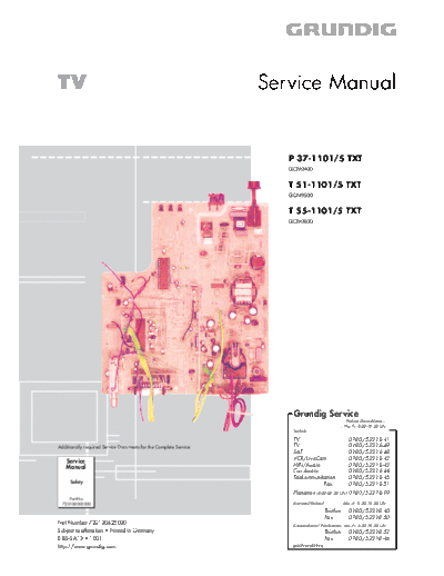 Grundig P-37-1101 & T51-1101 & T55-1101  Grundig P P-37-1101 & T51-1101 & T55-1101 P-37-1101 & T51-1101 & T55-1101.PDF