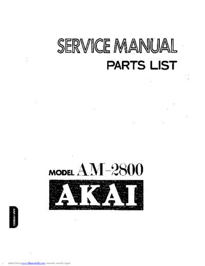 Akai AM-2800  Akai AM AM-2800 AM-2800.pdf