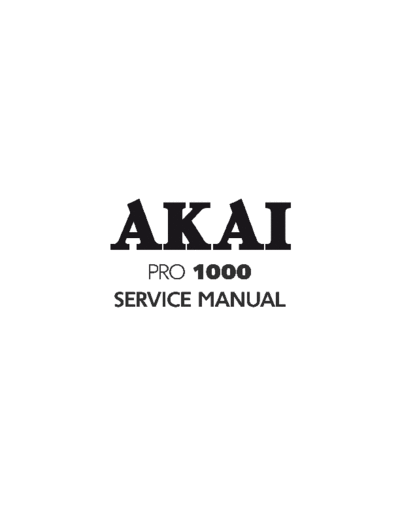 Akai PRO-1000  Akai PRO PRO-1000 PRO-1000.pdf