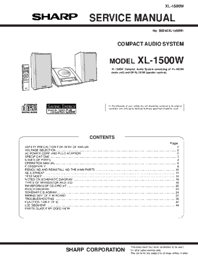 Sharp XL-1500W  Sharp AUDIO XL-1500W.pdf