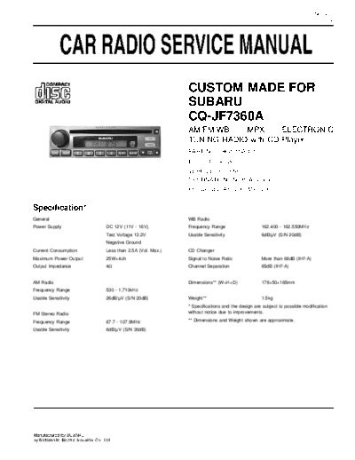 panasonic CQ-JF7360A  panasonic Car Audio CQ-JF7360A.pdf