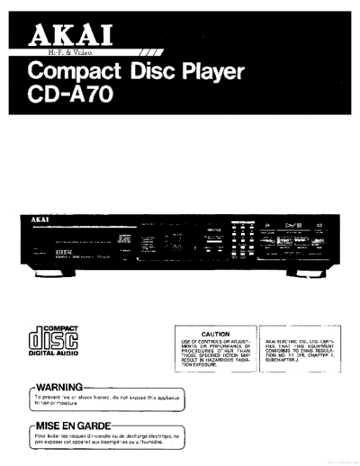 Akai CD-A70  Akai CD CD-A70 CD-A70.pdf
