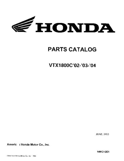 Honda VTX1800C Parts CAT.  Honda Motorcycles VTX1800C Parts CAT..pdf
