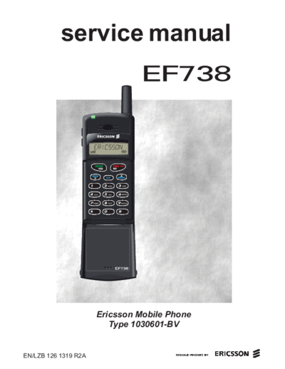 Ericsson ColFront  . Rare and Ancient Equipment Ericsson Mobile Phones ERICSSON EF738 ColFront.pdf