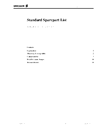 Ericsson Component Listing  . Rare and Ancient Equipment Ericsson Mobile Phones ERICSSON T10, T18 ERICSSON T10, T18 1 Component Listing.pdf