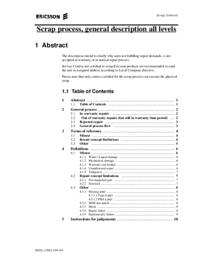 Ericsson T28 Repair flow  . Rare and Ancient Equipment Ericsson Mobile Phones ERICSSON T28 ERICSSON T28 3 T28_Repair_flow.pdf