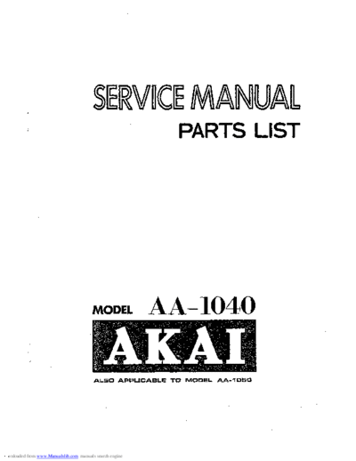 Akai AA-1040  Akai AA AA-1040 AA-1040.pdf