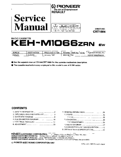 Pioneer KEH-M1066  Pioneer KEH KEH-M1066 Pioneer_KEH-M1066.pdf