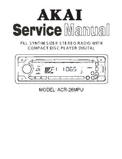 Akai ACR-26MPU  Akai ACR ACR-26MPU ACR-26MPU.pdf