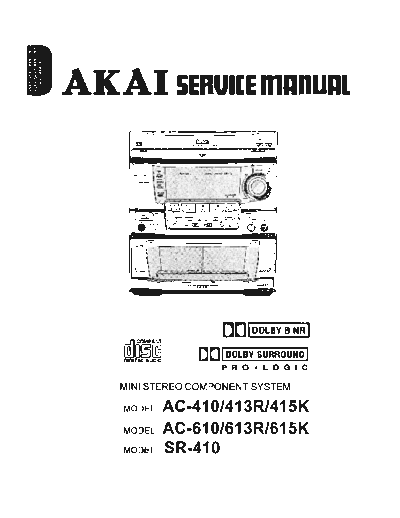 Akai AC-410 & 413R & 415K & 610 & 613R & 615K  Akai AC AC-410 & 413R & 415K & 610 & 613R & 615K AC-410 & 413R & 415K & 610 & 613R & 615K.pdf