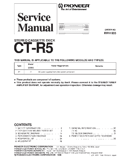 Pioneer CT-R5  Pioneer CT CT-R5 CT-R5.pdf