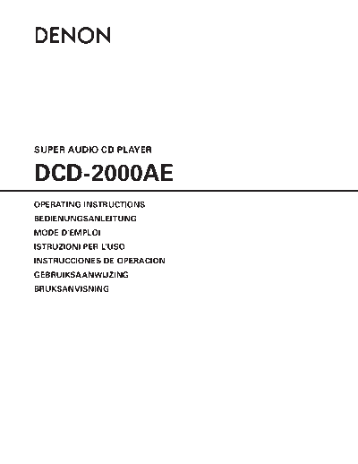 DENON  DCD-2000AE  DENON CD Player CD Player Denon - DCD-2000AE  DCD-2000AE.pdf