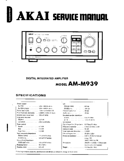 Akai AM-M939  Akai AM AM-M939 AM-M939.pdf
