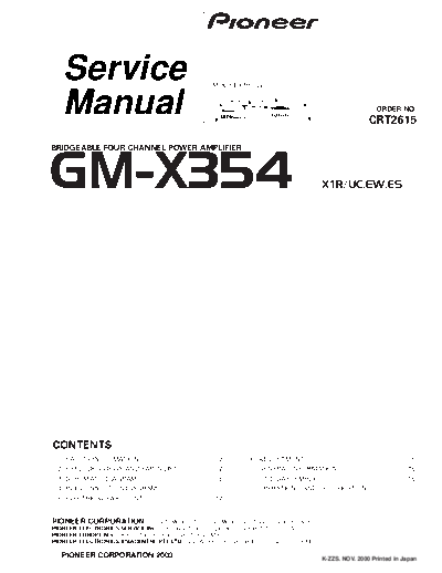 Pioneer GM-X354  Pioneer GM GM-X354 Pioneer_GM-X354.pdf