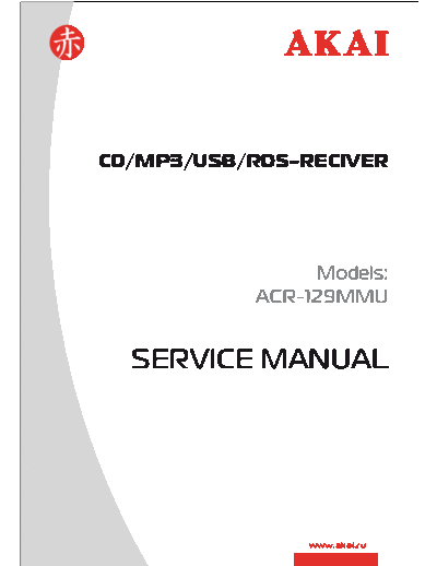 Akai ACR-129MMU  Akai ACR ACR-129MMU ACR-129MMU.pdf