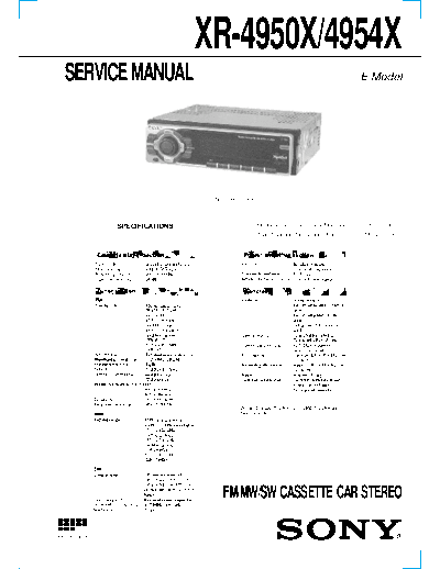 Sony XR-4950 4954  Sony Car Audio XR-4950_4954.pdf
