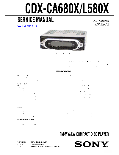 Sony CDX-CA680X CDX-L580X  Sony Car Audio CDX-CA680X_CDX-L580X.pdf
