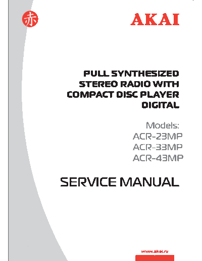 Akai ACR-23MP & 33MP & 43MP  Akai ACR ACR-23MP & 33MP & 43MP ACR-23MP & 33MP & 43MP.pdf