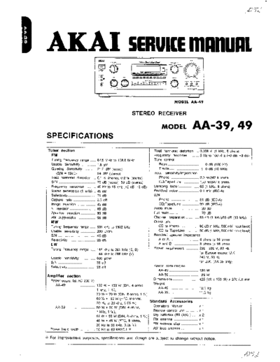 Akai AA-39 & 49  Akai AA AA-39 & 49 AA-39 & 49.pdf